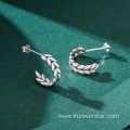 925 Sterling Silver Big Hoop Minimalist Earrings